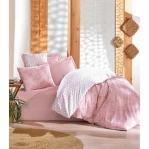 Bettbezug-Set Rosa 220 x 240 cm