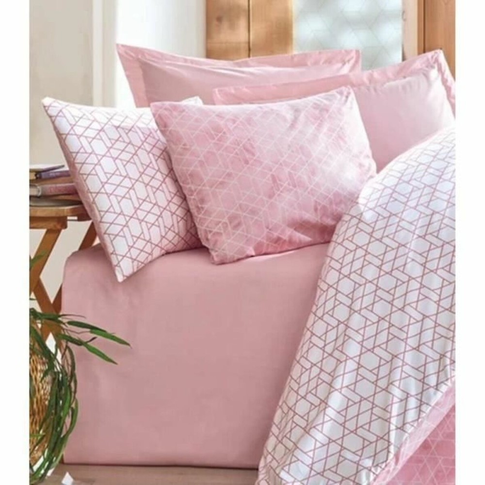Bettbezug-Set Rosa 220 x 240 cm