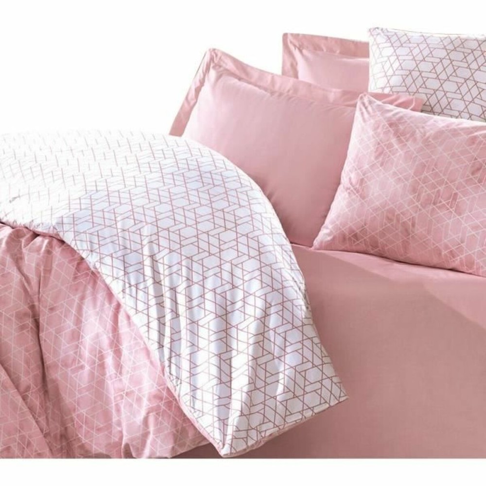 Bettbezug-Set Rosa 220 x 240 cm