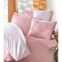 Bettbezug-Set Rosa 220 x 240 cm