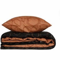 Bettbezug-Set Schwarz 220 x 240 cm