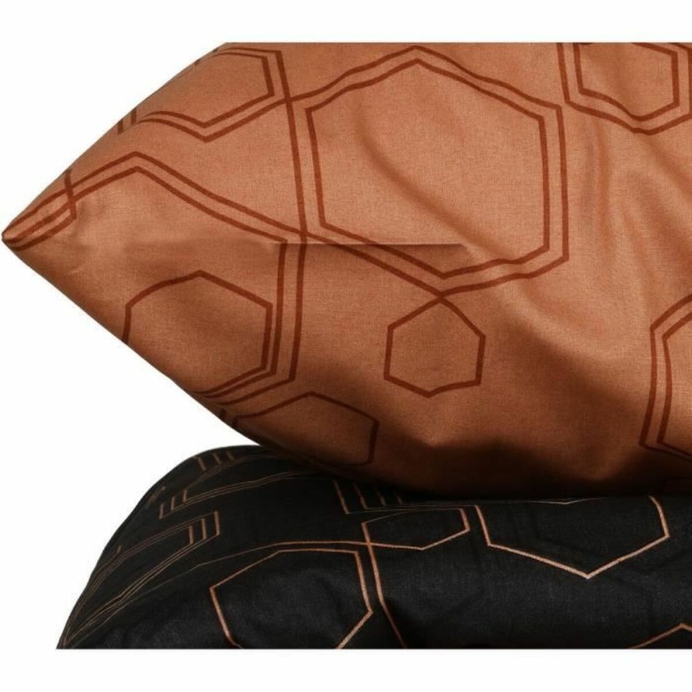 Bettbezug-Set Schwarz 220 x 240 cm