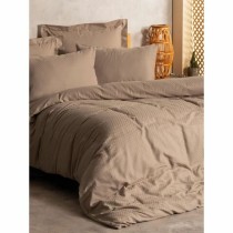Bettbezug-Set Braun 220 x 240 cm