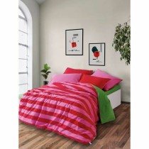 Bettbezug-Set Rot Rosa 220 x 240 cm