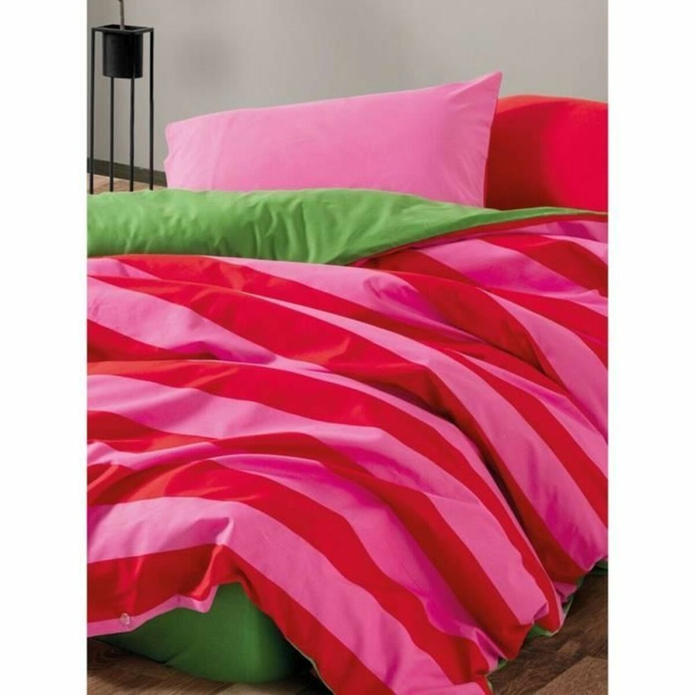 Bettbezug-Set Rot Rosa 220 x 240 cm