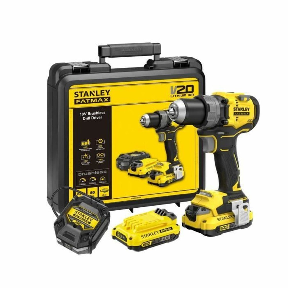 Perceuse visseuse Stanley SFMCD725D2K-QW 18V 60 Nm