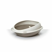 Bac à litière pour chats Aimé 45 x 36 x 15,5 cm Beige Taupe Plastique