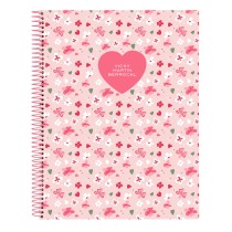 Carnet Vicky Martín Berrocal In bloom Rose A4 120 Volets