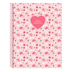 Carnet Vicky Martín Berrocal In bloom Rose A4 120 Volets