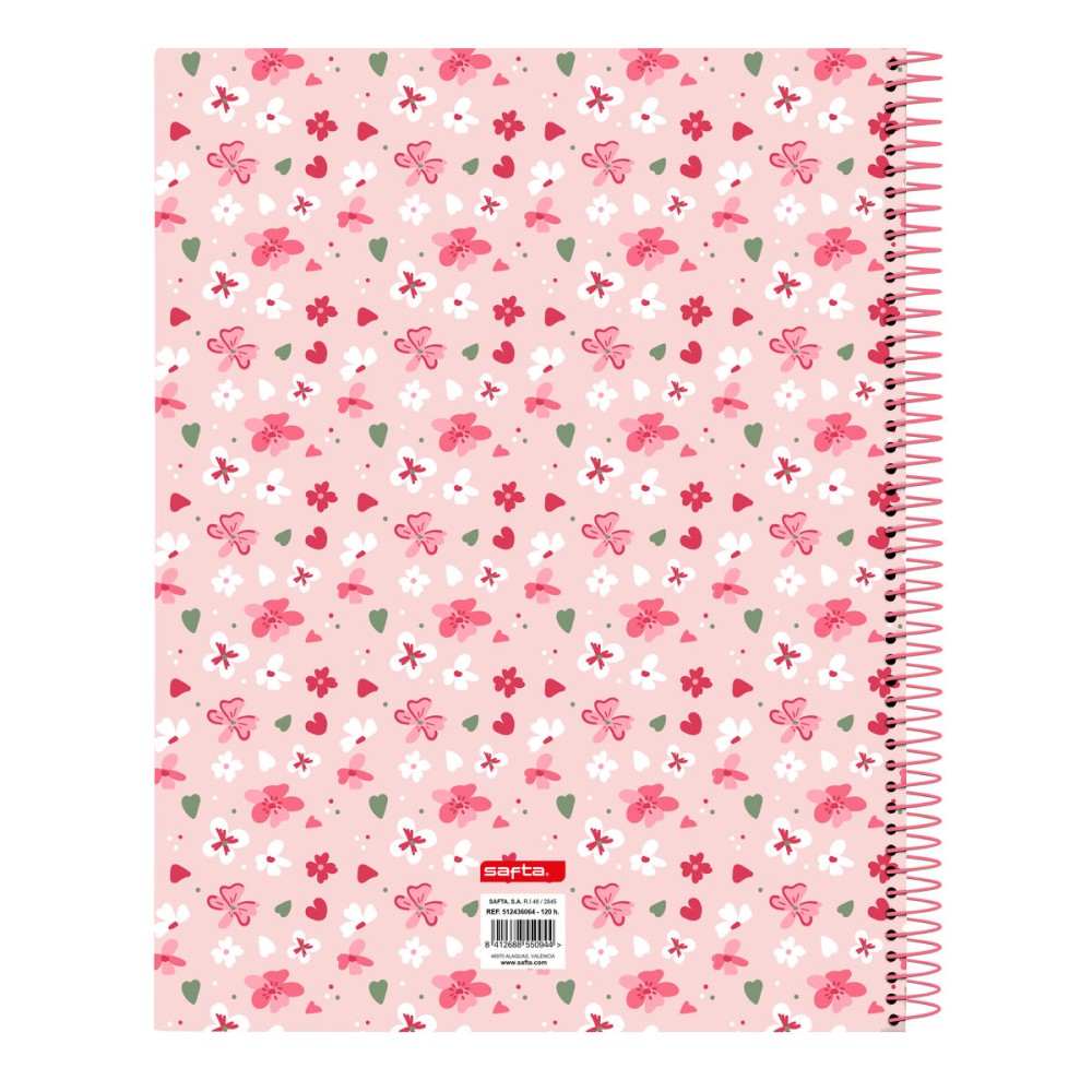 Carnet Vicky Martín Berrocal In bloom Rose A4 120 Volets