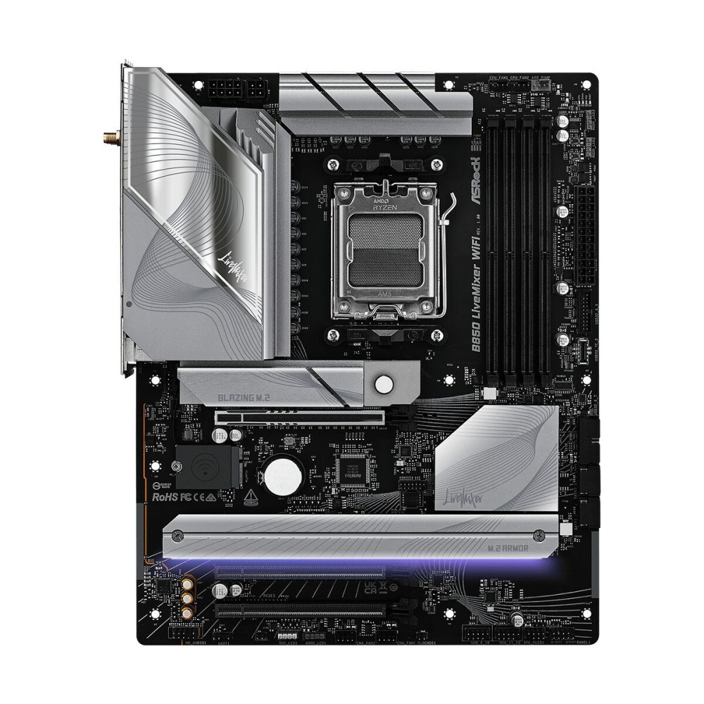 Carte Mère ASRock B850 LiveMixer WiFi Intel Wi-Fi 6 AMD AM5