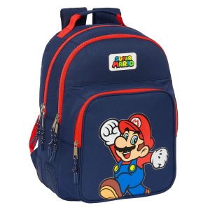 Cartable Super Mario World Blue marine 32 x 42 x 15 cm