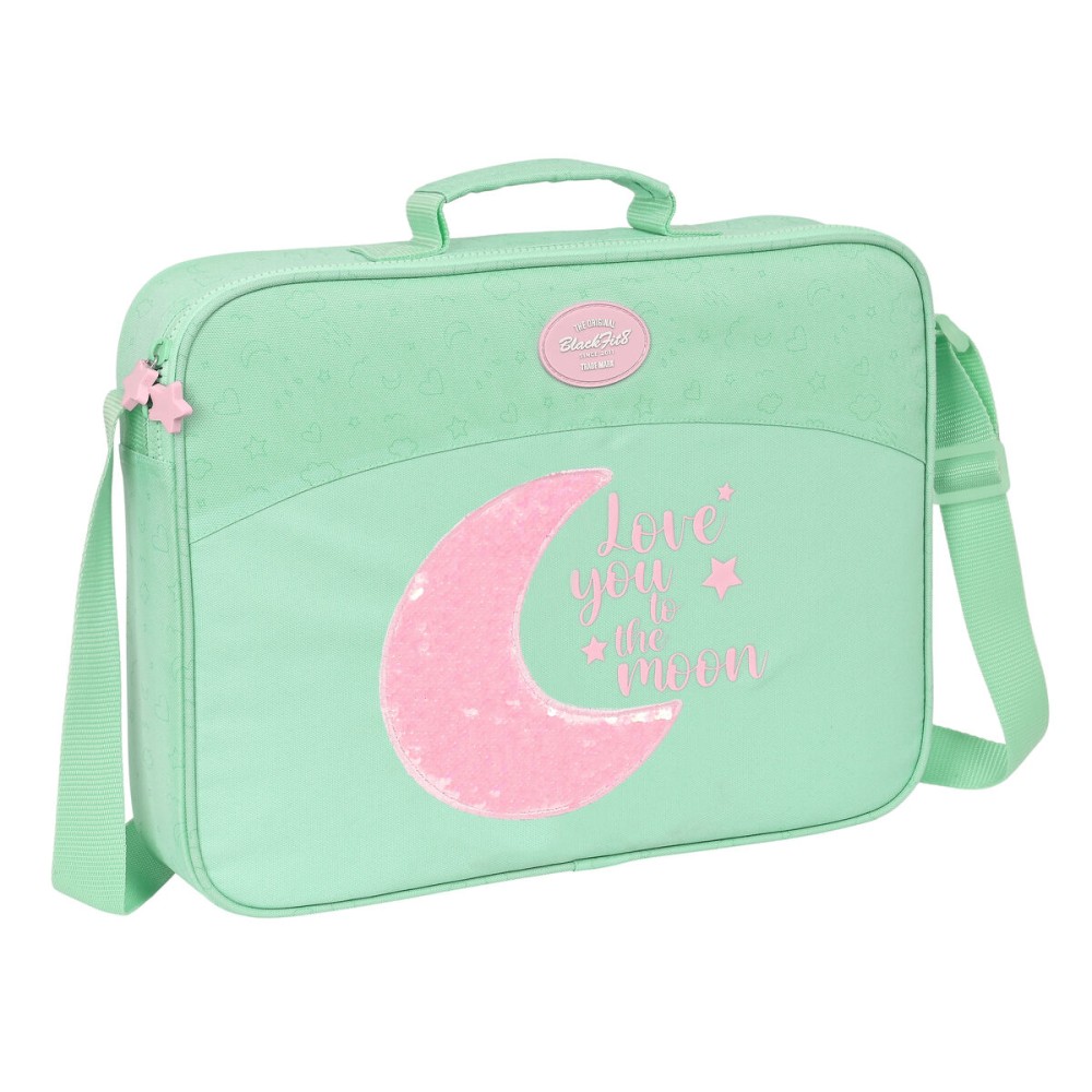 Cartable d'école BlackFit8 Moon Vert 38 x 28 x 6 cm