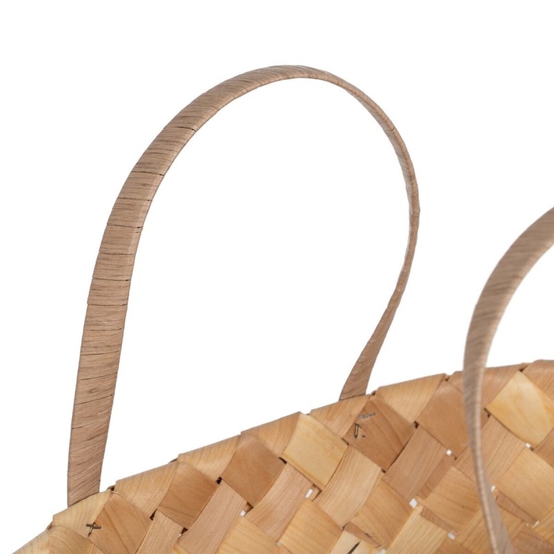 Set de basket Naturel Bois 50 x 22 x 28 cm (2 Unités)