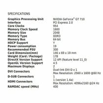Carte Graphique MSI V809-2000R 2 GB DDR3 2 GB GDDR3