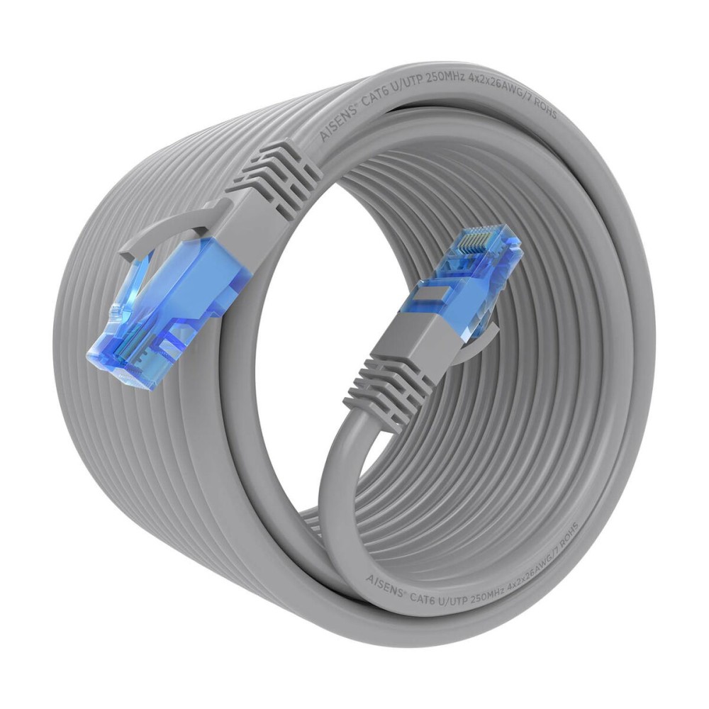 UTP starres Netzwerkkabel der Kategorie 6 Aisens A135-0782 Grau 10 m (1 Stück)