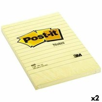 Haftnotizen Post-it XL Gelb 15,2 x 10,2 cm 6 Stücke (2 Stück)