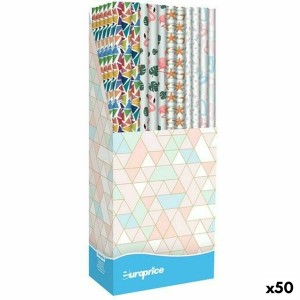 Papier-cadeau Europrice Melody Multicouleur Rouleau 70 x 200 cm (50 Unités)