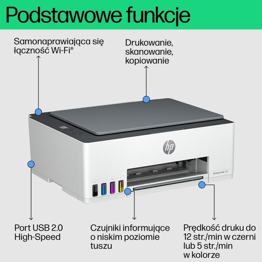 Imprimante Multifonction HP Smart Tank 580