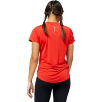 Damen Kurzarm-T-Shirt New Balance Accelerate Rot