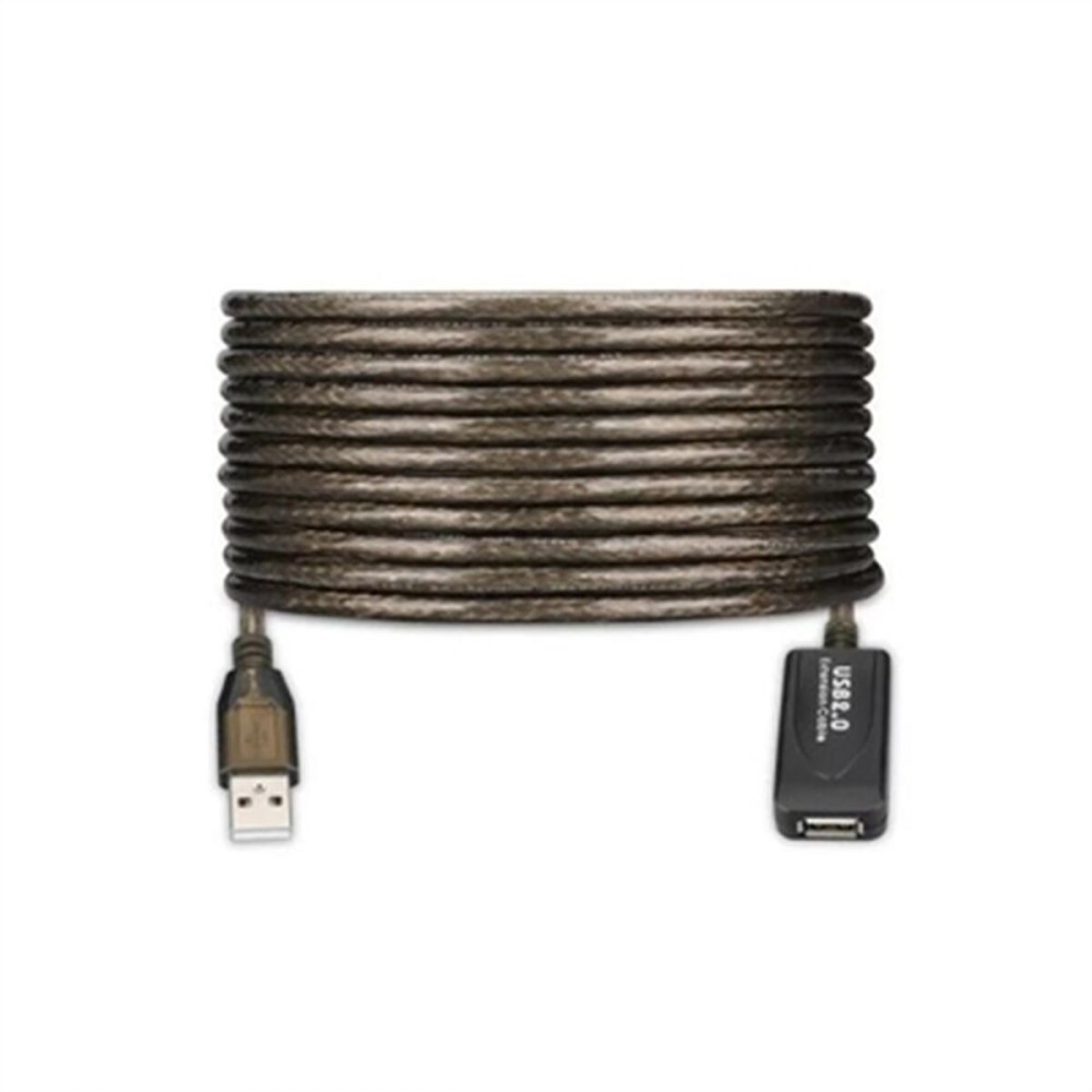 Verlängerungskabel mit USB Ewent EW1023 20 m Schwarz
