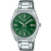 Herrenuhr Casio grün Silberfarben
