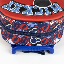 School Rucksack with Wheels Mickey Mouse Red 25,0 x 31,0 x 10,0 cm 3D