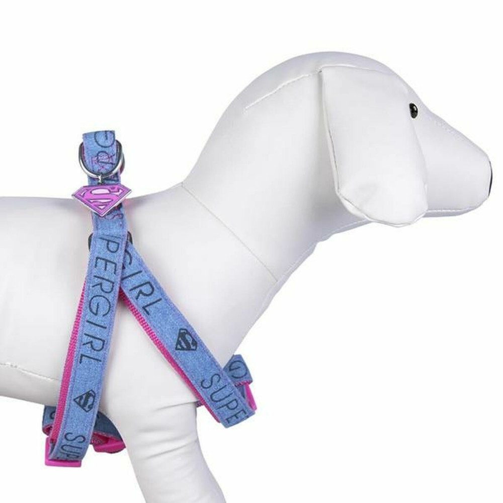 Dog Harness Superman Pink