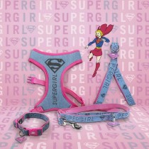 Dog Harness Superman Pink