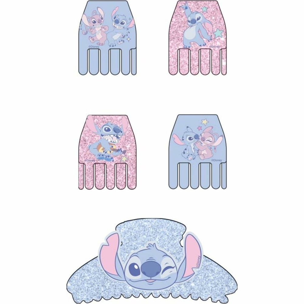 Hair Clips Stitch Blue