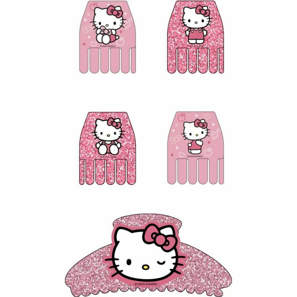 Pinces à cheveux Hello Kitty Rose