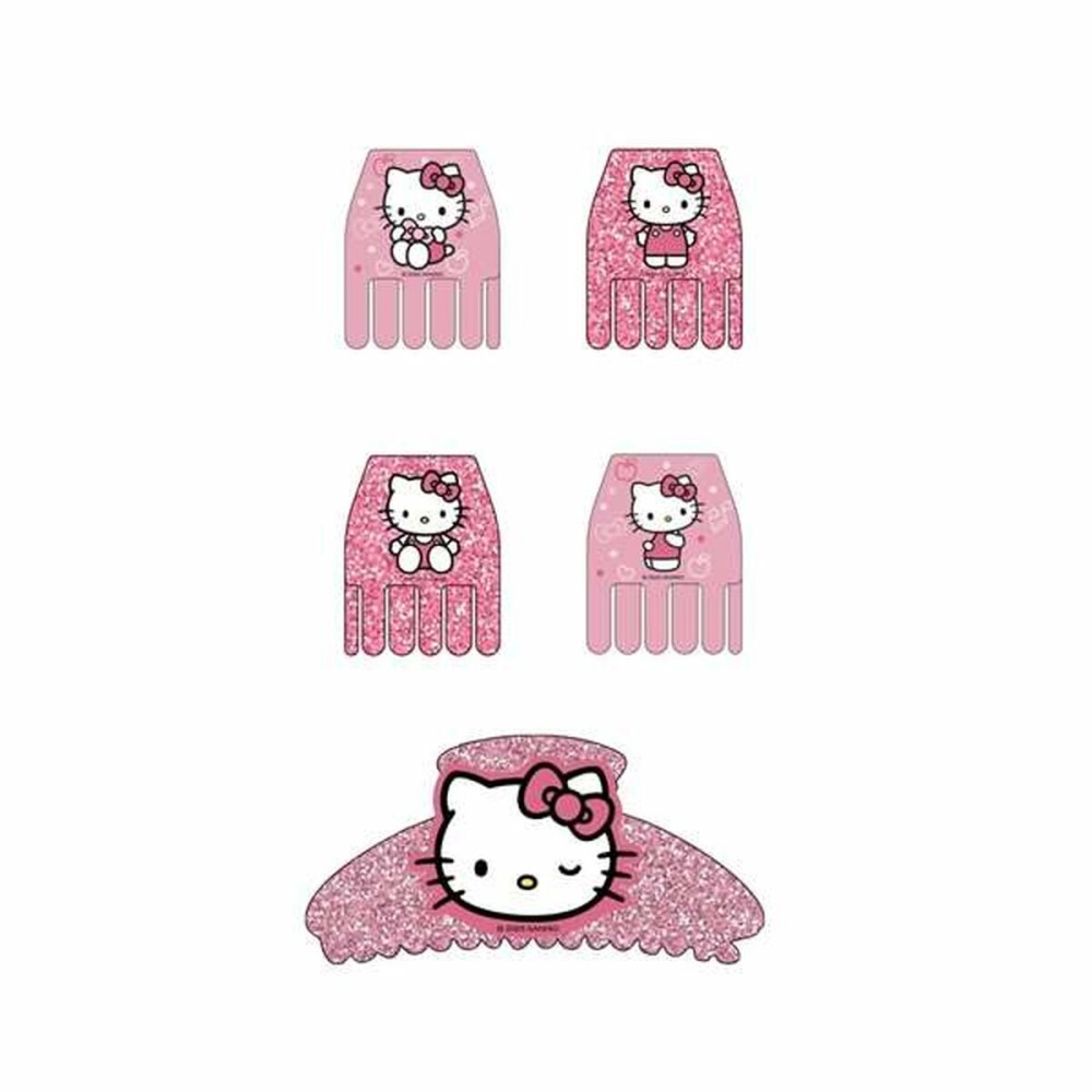 Pinces à cheveux Hello Kitty Rose