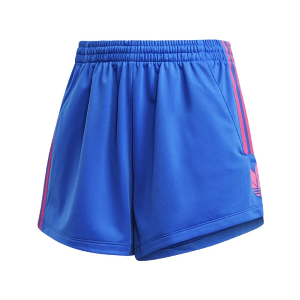 Damen-Sportshorts Adidas Originals Adicolor 3D Trefoil Blau