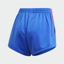 Damen-Sportshorts Adidas Originals Adicolor 3D Trefoil Blau