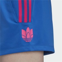 Damen-Sportshorts Adidas Originals Adicolor 3D Trefoil Blau