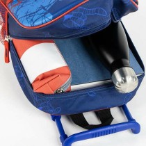 Schulrucksack 3D mit Rädern Spider-Man Blau 25,0 x 31,0 x 10,0 cm