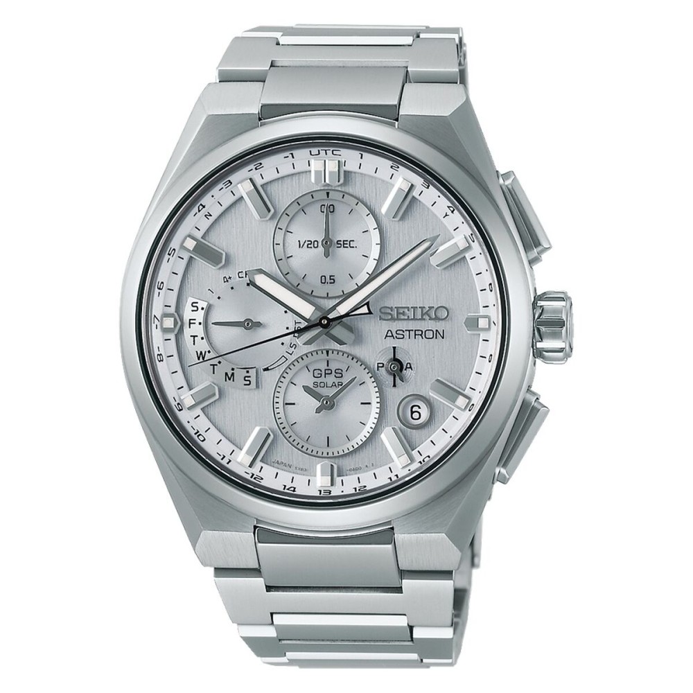 Unisex Watch Seiko ASTRON Mod. SOLAR GPS Silver