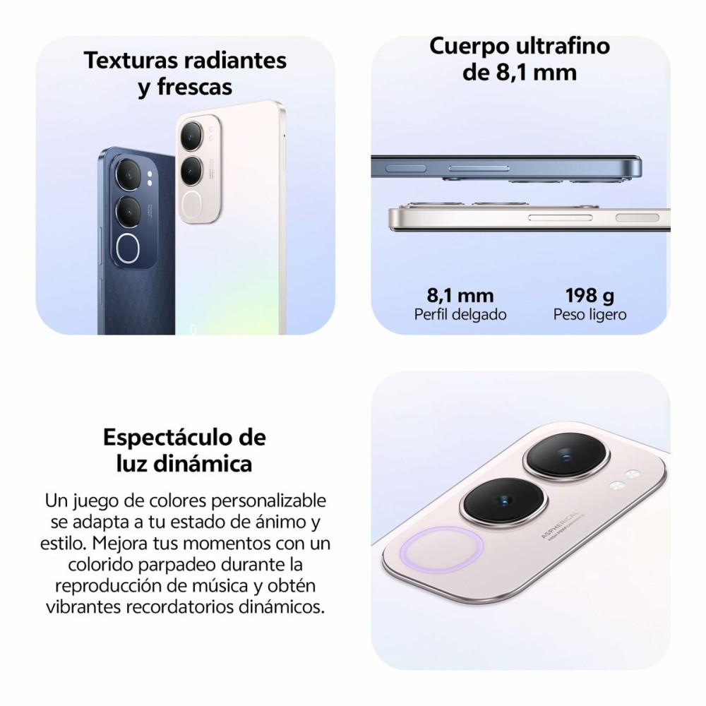Smartphone Vivo V2419 Octa Core 8 GB RAM 256 GB Argenté