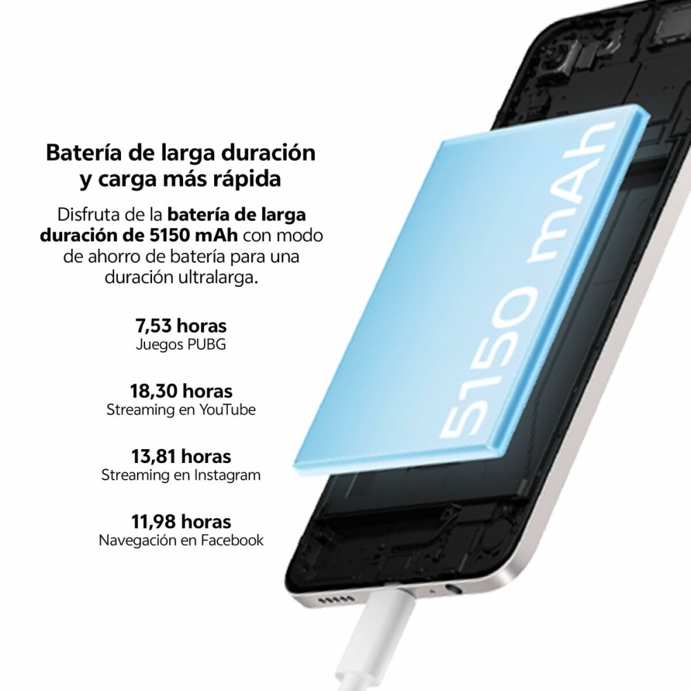 Smartphone Vivo V2419 Octa Core 8 GB RAM 256 GB Argenté