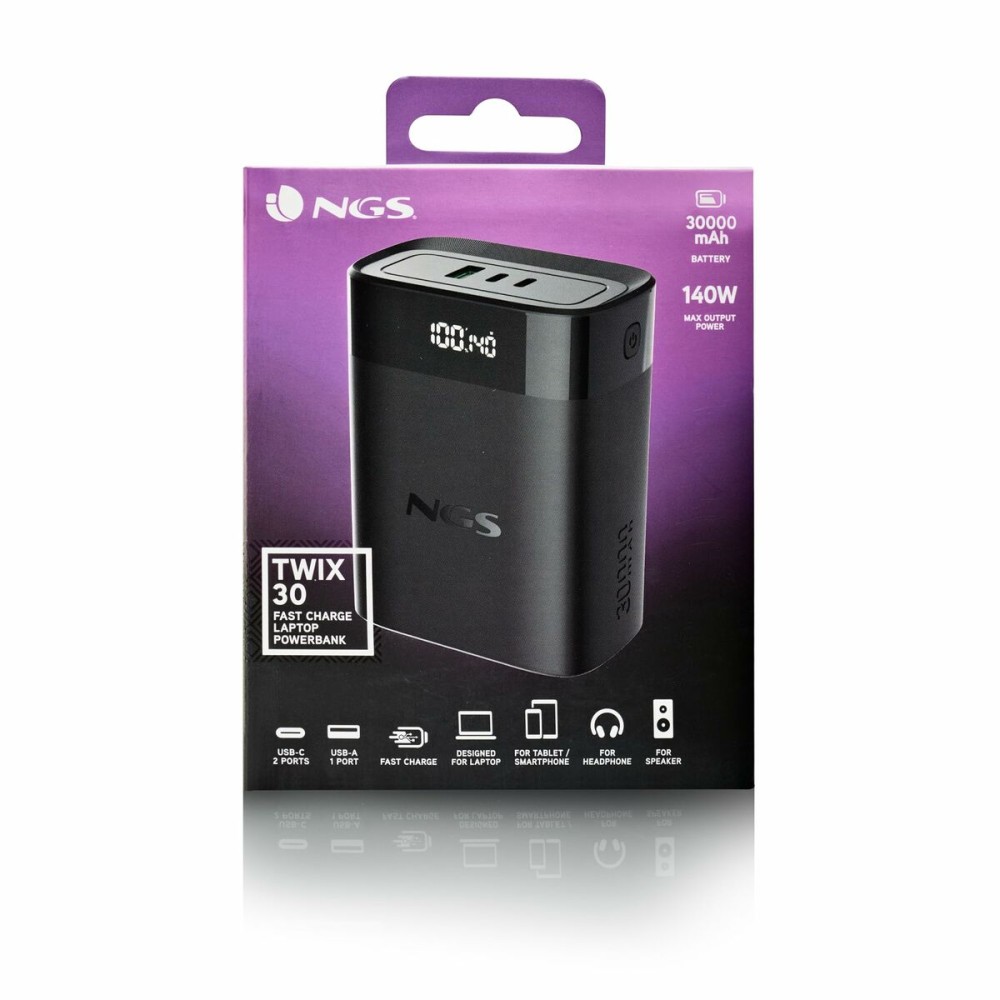 Powerbank NGS TWIX30 Black 30000 mAh