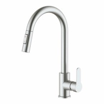 Mischbatterie Verhal miño Silberfarben Edelstahl C-Form