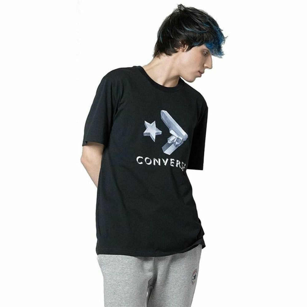 Men’s Short Sleeve T-Shirt Converse Crystals Black