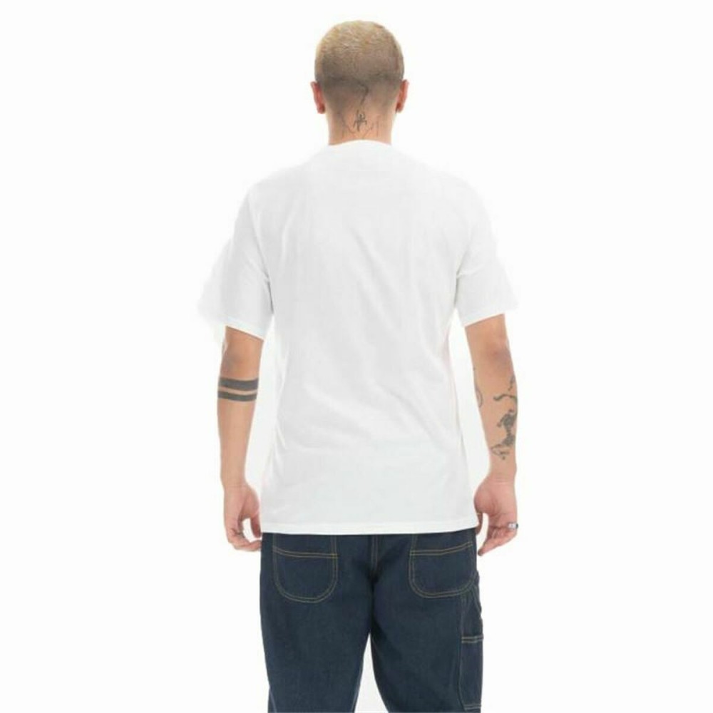 Men’s Short Sleeve T-Shirt Converse Classic Fit All Star Single Screen White