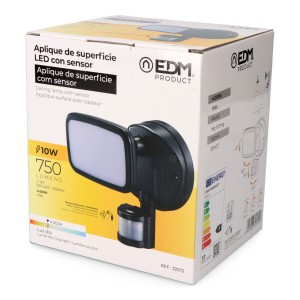 LED-Strahler EDM 32572 Schwarz F 10 W 750 Lm (4000 K)