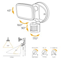 Projecteur LED EDM 32572 Noir F 10 W 750 Lm (4000 K)