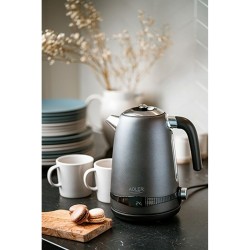 Kettle Adler AD 1295g Grey Stainless steel 2200 W 1850 W 1,7 L