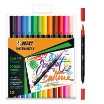 Marker-Set Bic Intensity 12 Stücke Bunt