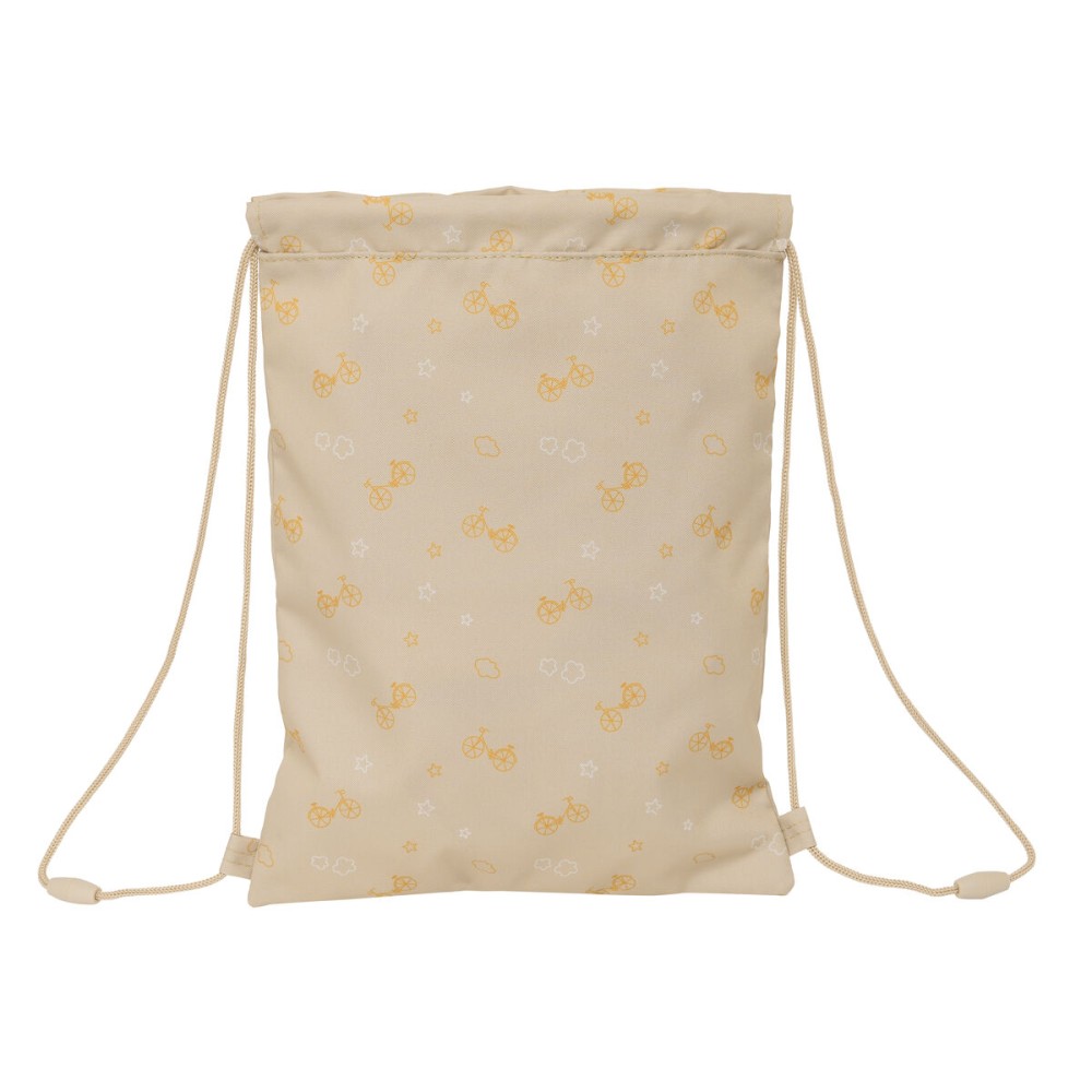 Sac à dos serré par des ficelles Safta Osito Beige 26 x 34 x 1 cm