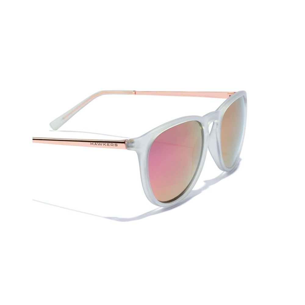 Unisex-Sonnenbrille Hawkers OLLIE Durchsichtig Rotgold Ø 49,5 mm Rosa