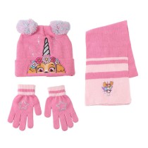 Bonnet, écharpe et gants The Paw Patrol Rose 3 Pièces